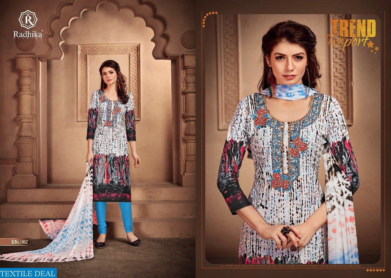 Radhika Afiya Wholesale cotton Work dress material